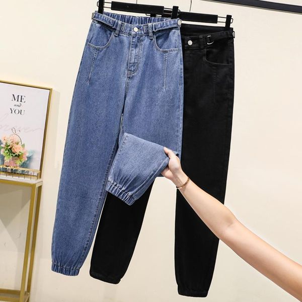 jeans autumn plus size black jeans women elastic back waist harem denim pants ladies ankle length loose casual jeans mujer fashion2021, Blue
jeans autumn plus size black jeans women elastic back waist harem denim pants ladies ankle length loose casual jeans mujer fashion2021, Blue