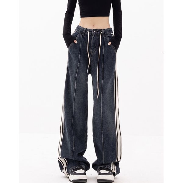 women's jeans american vintage blue stripe jeans fashion baggy high waist straight pants street casual wide leg mopping denim trouser l
women's jeans american vintage blue stripe jeans fashion baggy high waist straight pants street casual wide leg mopping denim trouser l