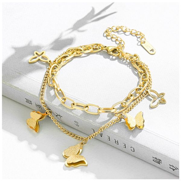 popular gold plated bear clover charm bracelet stainless steel jewelry for gift, Golden;silver
popular gold plated bear clover charm bracelet stainless steel jewelry for gift, Golden;silver