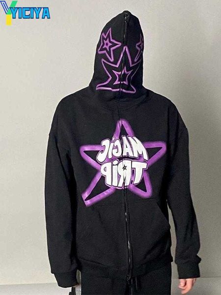 yiciya women's hoodies y2k clothes oversized magic star graphic zip up men women hoodie, Black
yiciya women's hoodies y2k clothes oversized magic star graphic zip up men women hoodie, Black