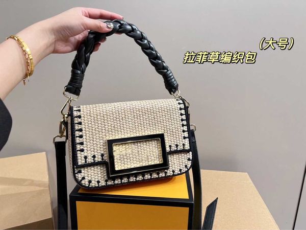 23 new spring/summer lafite woven underarm handbag metal fashion simple crossbody shoulder bag for women 230519
23 new spring/summer lafite woven underarm handbag metal fashion simple crossbody shoulder bag for women 230519