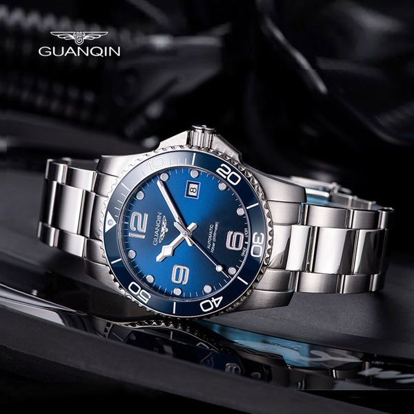wristwatches guanqin 2023 mens watches mechanical wristwatch nh35 automatic watch for men sapphire glass ceramic bezel 10bar waterproof cloc, Slivery;brown
wristwatches guanqin 2023 mens watches mechanical wristwatch nh35 automatic watch for men sapphire glass ceramic bezel 10bar waterproof cloc, Slivery;brown