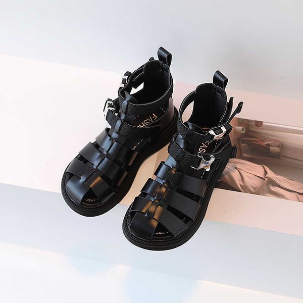 black retro korean children's shoes for girls 2022 summer covered toes kids fashion sandals boys simple classic roman shoes pu g220512, Black;red
black retro korean children's shoes for girls 2022 summer covered toes kids fashion sandals boys simple classic roman shoes pu g220512, Black;red