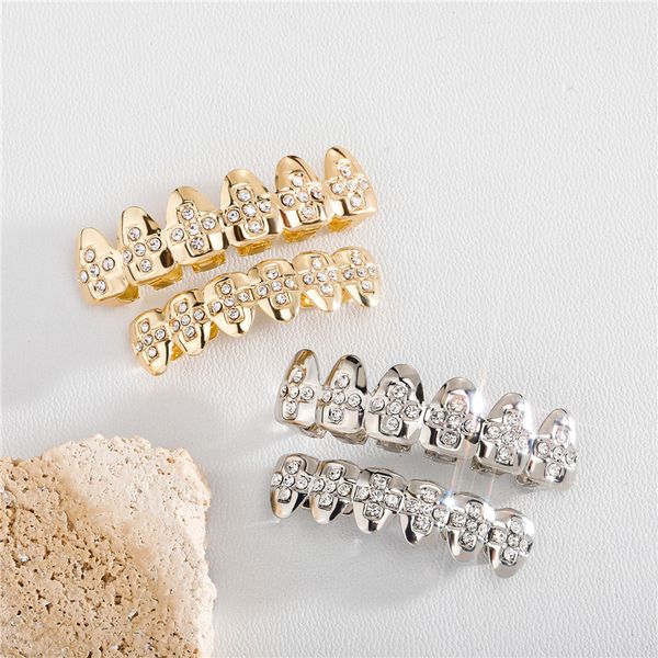 hip hop teeth grillz set rap jewelry round diamond cross diamond mouth body jewelry, Black
hip hop teeth grillz set rap jewelry round diamond cross diamond mouth body jewelry, Black