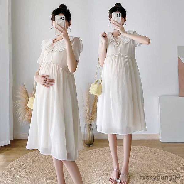 summer fashion maternity long dress sweet chic clothes for pregnant women postpartum pregnancy r230519, White
summer fashion maternity long dress sweet chic clothes for pregnant women postpartum pregnancy r230519, White