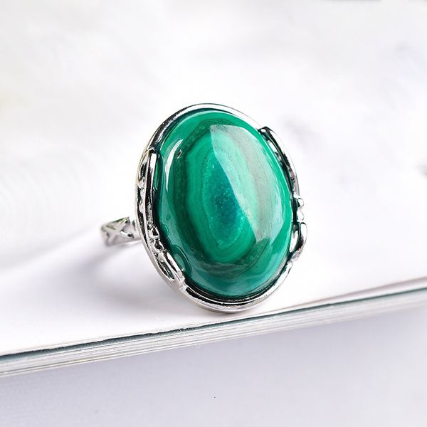 couple rings fine malachite natural stone ring stone beautiful simple women men gift elegance fashion crystal jewelry wholesale 230519, Silver
couple rings fine malachite natural stone ring stone beautiful simple women men gift elegance fashion crystal jewelry wholesale 230519, Silver