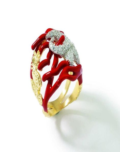 made in italy 18k gold plated sterling silver enamel coral sea star design pave cubic zirconia everyday luxury ring for women5057409, Golden;silver
made in italy 18k gold plated sterling silver enamel coral sea star design pave cubic zirconia everyday luxury ring for women5057409, Golden;silver