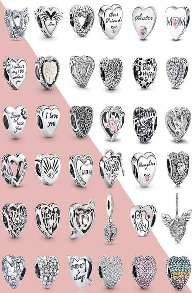 925 sterling silver heart shape charm beads fit original pandora charms bracelet diy women jewelry gift5633740, Black
925 sterling silver heart shape charm beads fit original pandora charms bracelet diy women jewelry gift5633740, Black