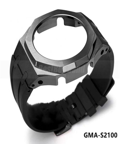 watch bands for gmas2100 mini mod kit metal bezel fluorine rubber strap gma s2100 case band modification accessorie1913450, Black;brown
watch bands for gmas2100 mini mod kit metal bezel fluorine rubber strap gma s2100 case band modification accessorie1913450, Black;brown