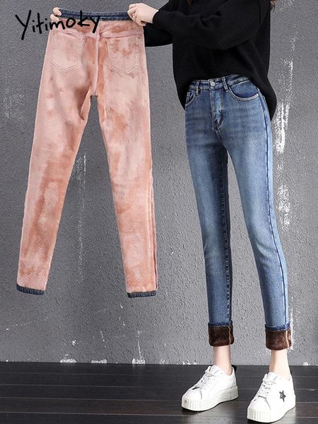 jeans yitimoky thick fleece women jeans elastic warm high waist 2022 new winter skinny jean slim fit stretch ladies denim pencil pants, Blue
jeans yitimoky thick fleece women jeans elastic warm high waist 2022 new winter skinny jean slim fit stretch ladies denim pencil pants, Blue