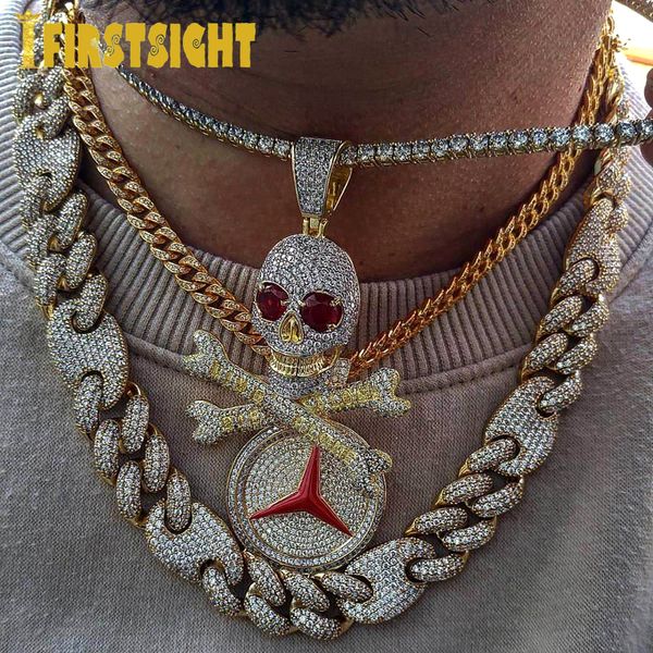 chokers iced out bling pirate skull pendant necklaces gold silver color 5a zircon letters live alone charm men s hip hop jewelry 230519, Golden;silver
chokers iced out bling pirate skull pendant necklaces gold silver color 5a zircon letters live alone charm men s hip hop jewelry 230519, Golden;silver