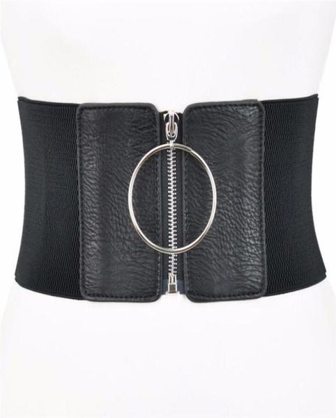 belts women wide belt for dresses ladies elastic female big metal circle ring black cummerbund waist band9668478, Black;brown
belts women wide belt for dresses ladies elastic female big metal circle ring black cummerbund waist band9668478, Black;brown