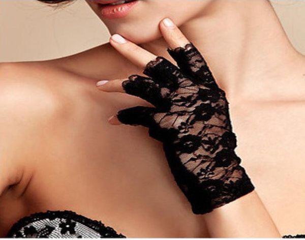 black white fingerless design lady goth wedding party short lace gloves summer sunscreen mittens4721814, Blue;gray
black white fingerless design lady goth wedding party short lace gloves summer sunscreen mittens4721814, Blue;gray