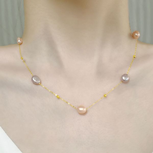 pendant necklaces xf800 real 18k gold necklace pendnat fine jewelry baroque natural freshwater pearl pure au750 chain for women wedding gift, Silver
pendant necklaces xf800 real 18k gold necklace pendnat fine jewelry baroque natural freshwater pearl pure au750 chain for women wedding gift, Silver