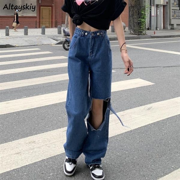 jeans jeans women hole allmatch designer high street korean style classic trendy loose schoolgirls hipster vintage wideleg clothes, Blue
jeans jeans women hole allmatch designer high street korean style classic trendy loose schoolgirls hipster vintage wideleg clothes, Blue