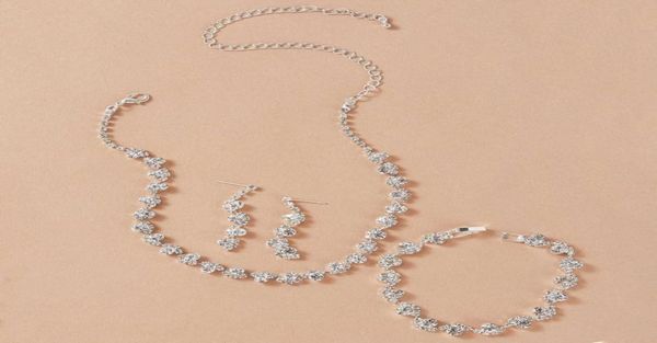 jewelry sets womens silver gold plated bling bride silver diamond inlaid necklace earring bracelet three piece n55673792028, Black
jewelry sets womens silver gold plated bling bride silver diamond inlaid necklace earring bracelet three piece n55673792028, Black