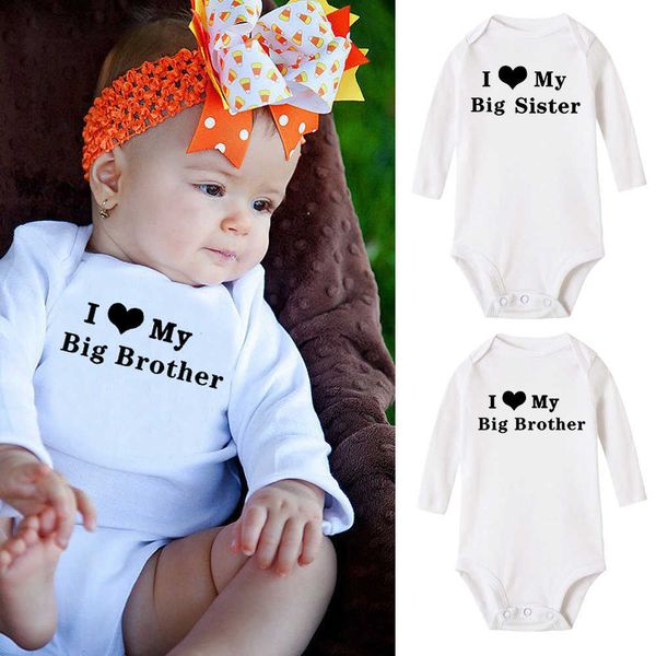 family matching outfits i love my sister big brother fun baby tights long sleeved body baby girl baby boy jumpsuit g220519, Blue
family matching outfits i love my sister big brother fun baby tights long sleeved body baby girl baby boy jumpsuit g220519, Blue