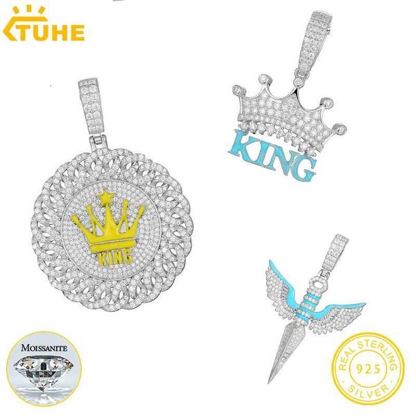 pendant necklaces classic luminous style personalized necklace silver 925 rope chain men hip hop jewelry 230519
pendant necklaces classic luminous style personalized necklace silver 925 rope chain men hip hop jewelry 230519
