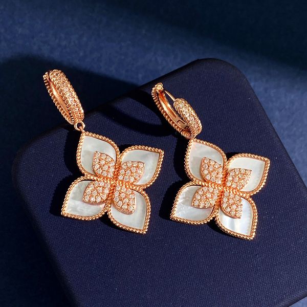 dangle chandelier luxury brand fashion earrings retro lucky clover flower dangle earring 18k gold colour shell cubic zirconia stones women j, Silver
dangle chandelier luxury brand fashion earrings retro lucky clover flower dangle earring 18k gold colour shell cubic zirconia stones women j, Silver