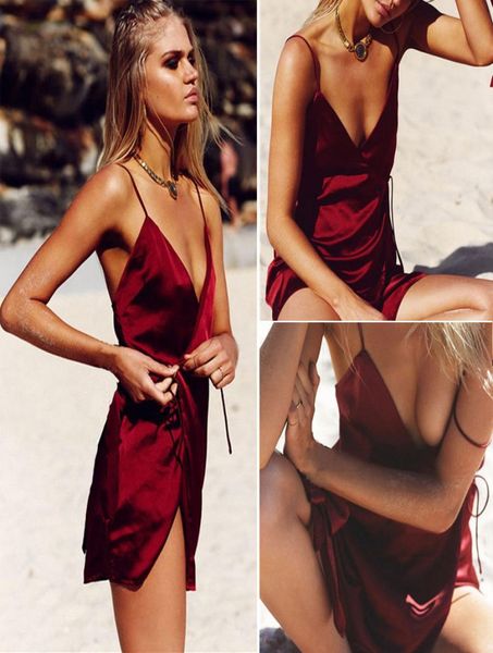 2018 new ladies silk satin night dress sleeveless nighties vneck nightgown sleepwear nightwear for women lingerie s9235490837, Red;black
2018 new ladies silk satin night dress sleeveless nighties vneck nightgown sleepwear nightwear for women lingerie s9235490837, Red;black