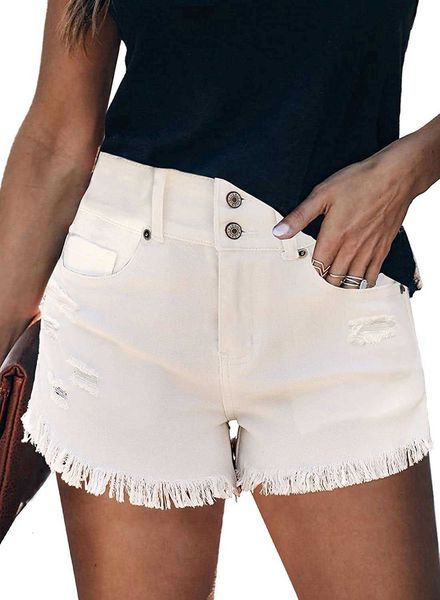 grapent waisted fashion woman women's high shorts summer ripped stretchy denim short jean, White;black
grapent waisted fashion woman women's high shorts summer ripped stretchy denim short jean, White;black