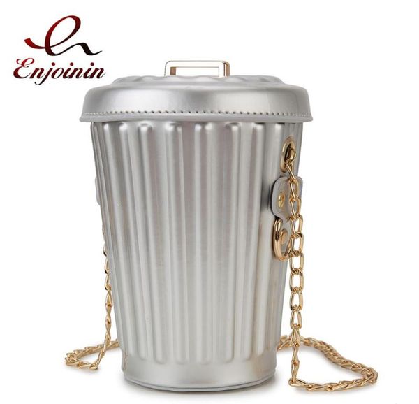 evening bags fun trash can shaped chain shoulder bag for women fashion design novelty handbag girls purses small crossbody silver 6229256
evening bags fun trash can shaped chain shoulder bag for women fashion design novelty handbag girls purses small crossbody silver 6229256
