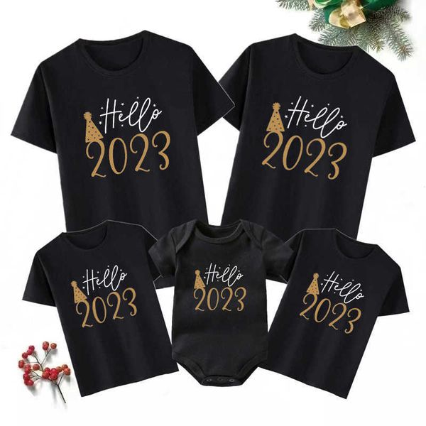 family matching outfits hello 2023 print family matching outfits cotton family look dad mom and daughter son tshirt baby romper new year clo, Blue
family matching outfits hello 2023 print family matching outfits cotton family look dad mom and daughter son tshirt baby romper new year clo, Blue