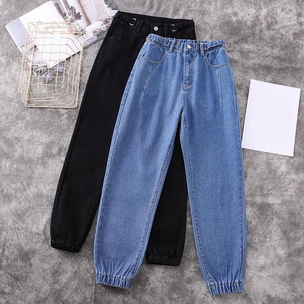 jeans jeans for women high waist loose denim pants 2022 new spring autumn elastic waist casual solid harem trousers, Blue
jeans jeans for women high waist loose denim pants 2022 new spring autumn elastic waist casual solid harem trousers, Blue