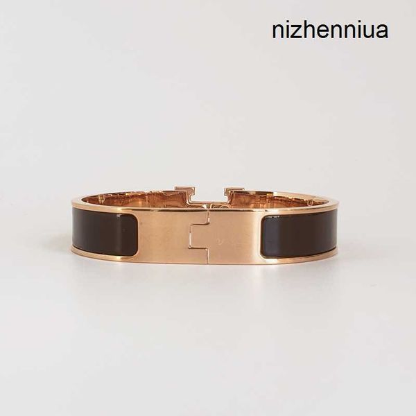 classic h letter bracelet steel bangle luxury brand 18k rose gold enamel bracelets women cuff bracelet 12mm wide with gift bag, Black
classic h letter bracelet steel bangle luxury brand 18k rose gold enamel bracelets women cuff bracelet 12mm wide with gift bag, Black