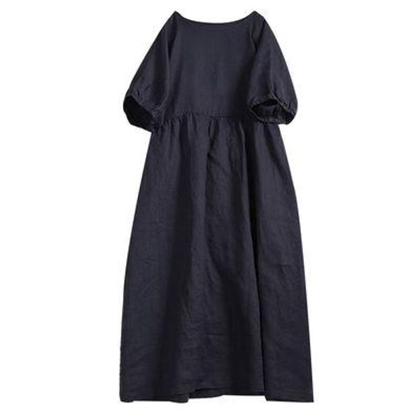 dresses casual cotton linen women dress vintage oneck short sleeve long maxi french party dresses vestidos de mujer, Black;gray
dresses casual cotton linen women dress vintage oneck short sleeve long maxi french party dresses vestidos de mujer, Black;gray