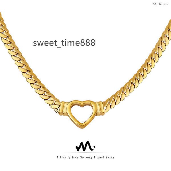 hip hop personality punk trend exaggerate cuban chain heart ring necklace titanium steel plated 18k gold light luxury jewelry, Black
hip hop personality punk trend exaggerate cuban chain heart ring necklace titanium steel plated 18k gold light luxury jewelry, Black