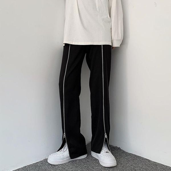 blazers zipper black pants men's loose drape straight wideleg trousers fashion spring summer solid color casual allmatch casual pants, White;black
blazers zipper black pants men's loose drape straight wideleg trousers fashion spring summer solid color casual allmatch casual pants, White;black