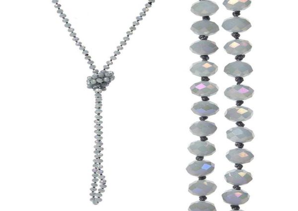 8mm long strand knotted faceted glass beaded necklaces sparkly handmade multi layer strand statement necklaces with knots between 3649128, Silver
8mm long strand knotted faceted glass beaded necklaces sparkly handmade multi layer strand statement necklaces with knots between 3649128, Silver