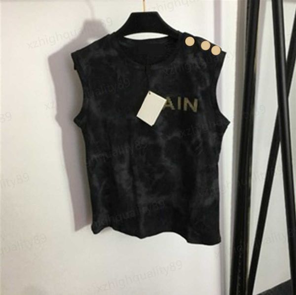 luxury t shirt tank shoulder button logo lettering print womens clothes lettering print sleeveless shirts fashion designer women clothing 0, White
luxury t shirt tank shoulder button logo lettering print womens clothes lettering print sleeveless shirts fashion designer women clothing 0, White