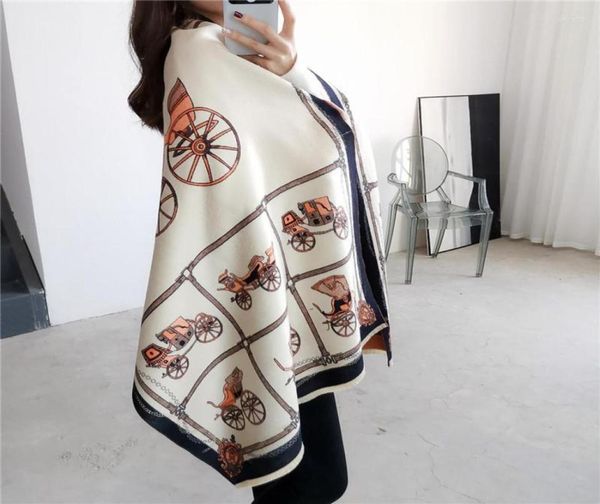 scarves fall winter 2022 thickened horse scarf long dualuse carriage shawl tassels cashmerelike show poncho cape pashmina3348232, Blue;gray 
scarves fall winter 2022 thickened horse scarf long dualuse carriage shawl tassels cashmerelike show poncho cape pashmina3348232, Blue;gray