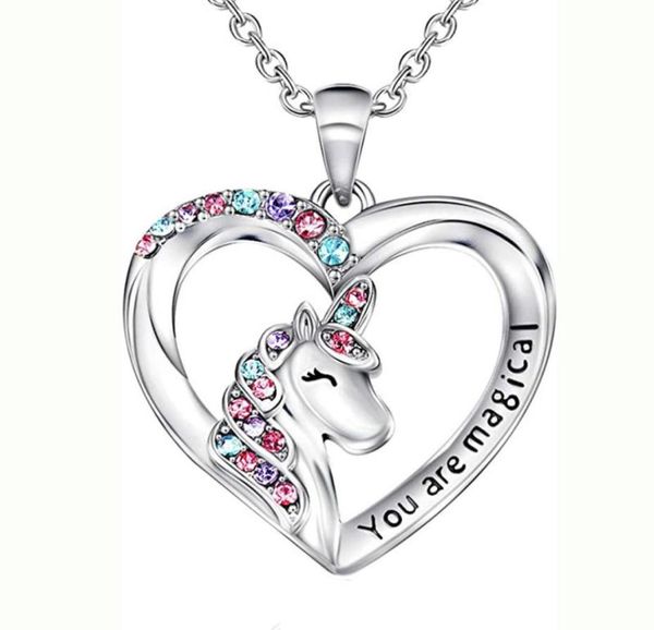 creative new unicorn necklace colorful heartshaped pony children039s love diamond pendant8495136, Silver
creative new unicorn necklace colorful heartshaped pony children039s love diamond pendant8495136, Silver