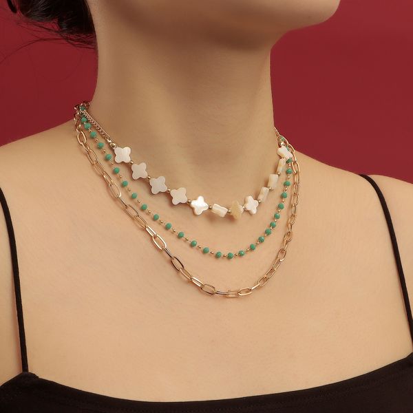 bohemian colored crystal beaded necklace ins simple temperament necklace designer jewlery for women chains for women necklace pendant handma, Silver
bohemian colored crystal beaded necklace ins simple temperament necklace designer jewlery for women chains for women necklace pendant handma, Silver