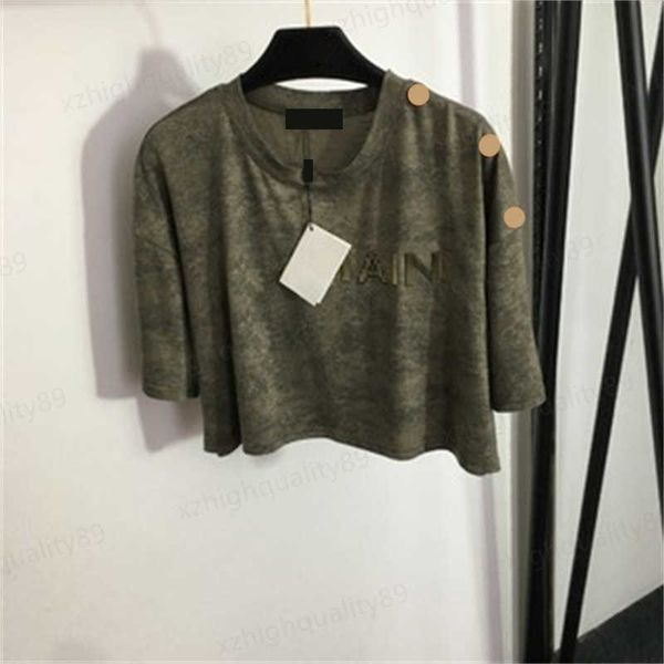 luxury t shirt designer crop letter print short sleeve tee with shoulder button womens clothes short shirts fashion women clothing summer, White
luxury t shirt designer crop letter print short sleeve tee with shoulder button womens clothes short shirts fashion women clothing summer, White