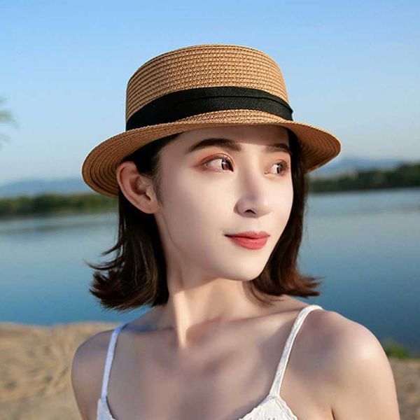 straw hat solid color sun hat women fashion panama hat simple summer beach hat women casual flat brim bow design hat g220301, Blue;gray
straw hat solid color sun hat women fashion panama hat simple summer beach hat women casual flat brim bow design hat g220301, Blue;gray