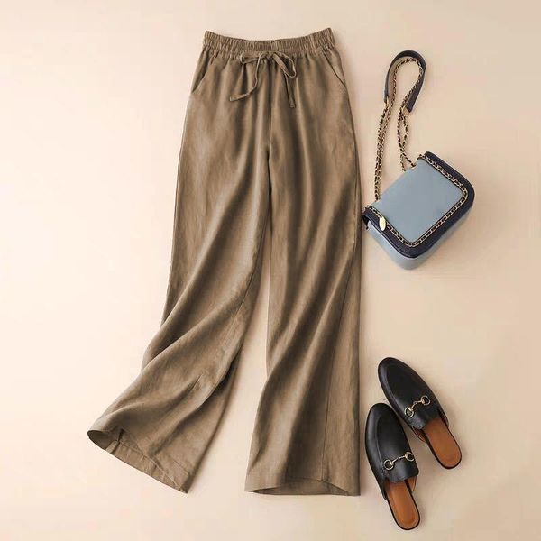 capris 9020 high waist wide leg pants for women casual loose cotton linen solid color thin breathable beach home lady straight trousers, Black;white
capris 9020 high waist wide leg pants for women casual loose cotton linen solid color thin breathable beach home lady straight trousers, Black;white