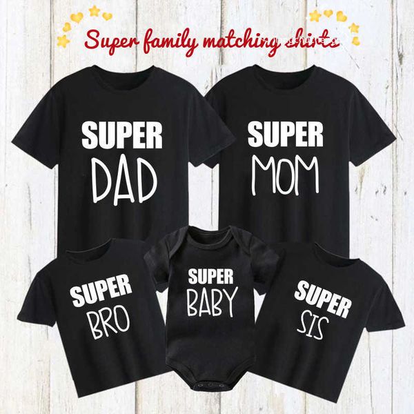 family outfits super mom and dad and baby family clothing cotton family appearance mom and dad and child t-shirt baby bodysuit father's, Blue
family outfits super mom and dad and baby family clothing cotton family appearance mom and dad and child t-shirt baby bodysuit father's, Blue