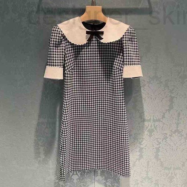basic & casual dresses designer plaid dress doll neck stiting small short slve waist skirt suer new i6m6, Black;gray
basic & casual dresses designer plaid dress doll neck stiting small short slve waist skirt suer new i6m6, Black;gray