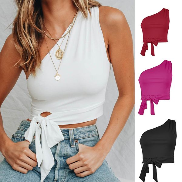 women's tanks 2023 off shoulder solid lace up bow women bandage summer tank streetwear skinny navel casual party club, White
women's tanks 2023 off shoulder solid lace up bow women bandage summer tank streetwear skinny navel casual party club, White