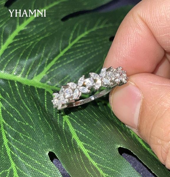 yhamni flower design silver 925 ring 2021 new fashion micro paved ovalround clear 5a zircon rings for women girl gift jewelry r919181694, Slivery;golden
yhamni flower design silver 925 ring 2021 new fashion micro paved ovalround clear 5a zircon rings for women girl gift jewelry r919181694, Slivery;golden