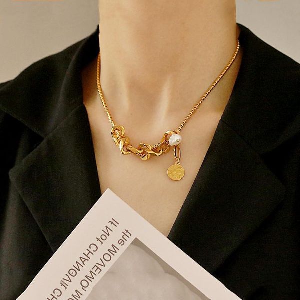 necklaces brass real pearl chains choker necklace women jewelry designer t show runway gown sweety boho japan korean gothic trendy, Silver
necklaces brass real pearl chains choker necklace women jewelry designer t show runway gown sweety boho japan korean gothic trendy, Silver