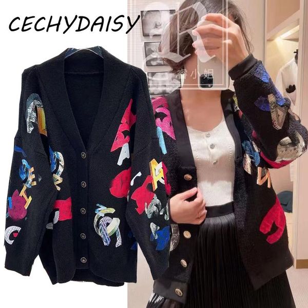 sweaters runway sweater cardigan women single breasted long sleeve casual vneck high street knitted clothes traf outwear pull femme, White;black
sweaters runway sweater cardigan women single breasted long sleeve casual vneck high street knitted clothes traf outwear pull femme, White;black