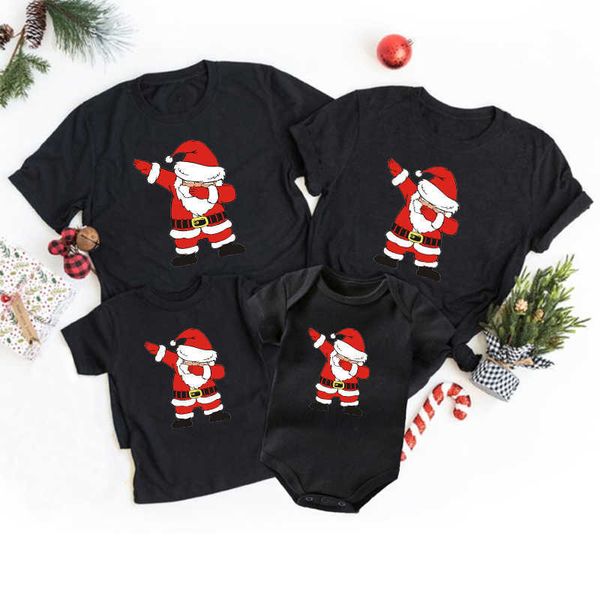 family matching outfits fun dance santa print home matching clothing cotton short sleeve home appearance shirt father mother children's, Blue
family matching outfits fun dance santa print home matching clothing cotton short sleeve home appearance shirt father mother children's, Blue