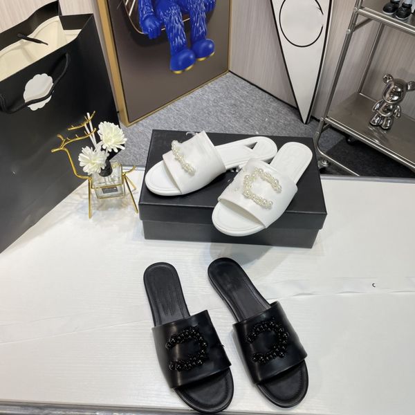 girls womens slippers logo designer sandals 2023 summer beach pool causal pearls buckle slides interlocking c paris flip flops luxury dress, Black
girls womens slippers logo designer sandals 2023 summer beach pool causal pearls buckle slides interlocking c paris flip flops luxury dress, Black
