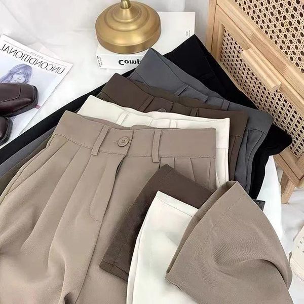 capris fashion straight pants for women loose high waist streetwear bottoms work pants suit spring summer 2022 office lady trousers hot, Black;white
capris fashion straight pants for women loose high waist streetwear bottoms work pants suit spring summer 2022 office lady trousers hot, Black;white