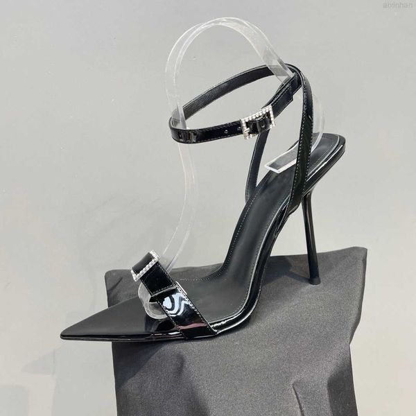 classic high heeled sandals party 100% women dance shoe designer heels 11.5cm patent leather lady metal belt buckle stiletto heel womans sho, Black
classic high heeled sandals party 100% women dance shoe designer heels 11.5cm patent leather lady metal belt buckle stiletto heel womans sho, Black